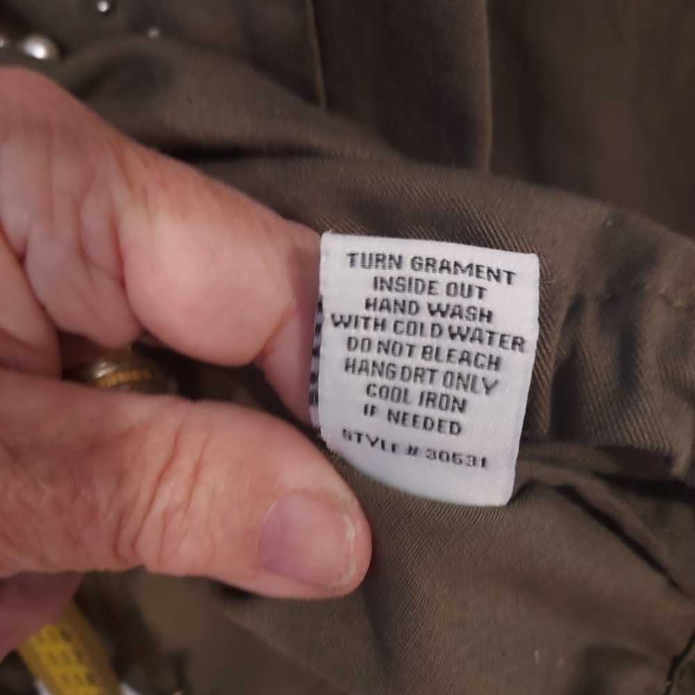CALI 1850 Military Zara fatigue olive green oversize pearl detail jacket… - Picture 12 of 15